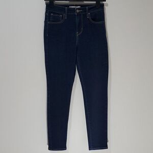 Levi's 721 high rise dark wash skinny jeans